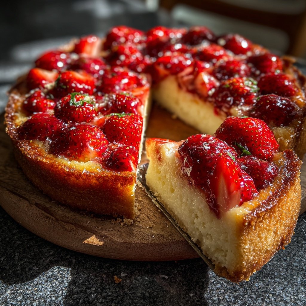 Erdbeerkuchen Mit Zitronen Note