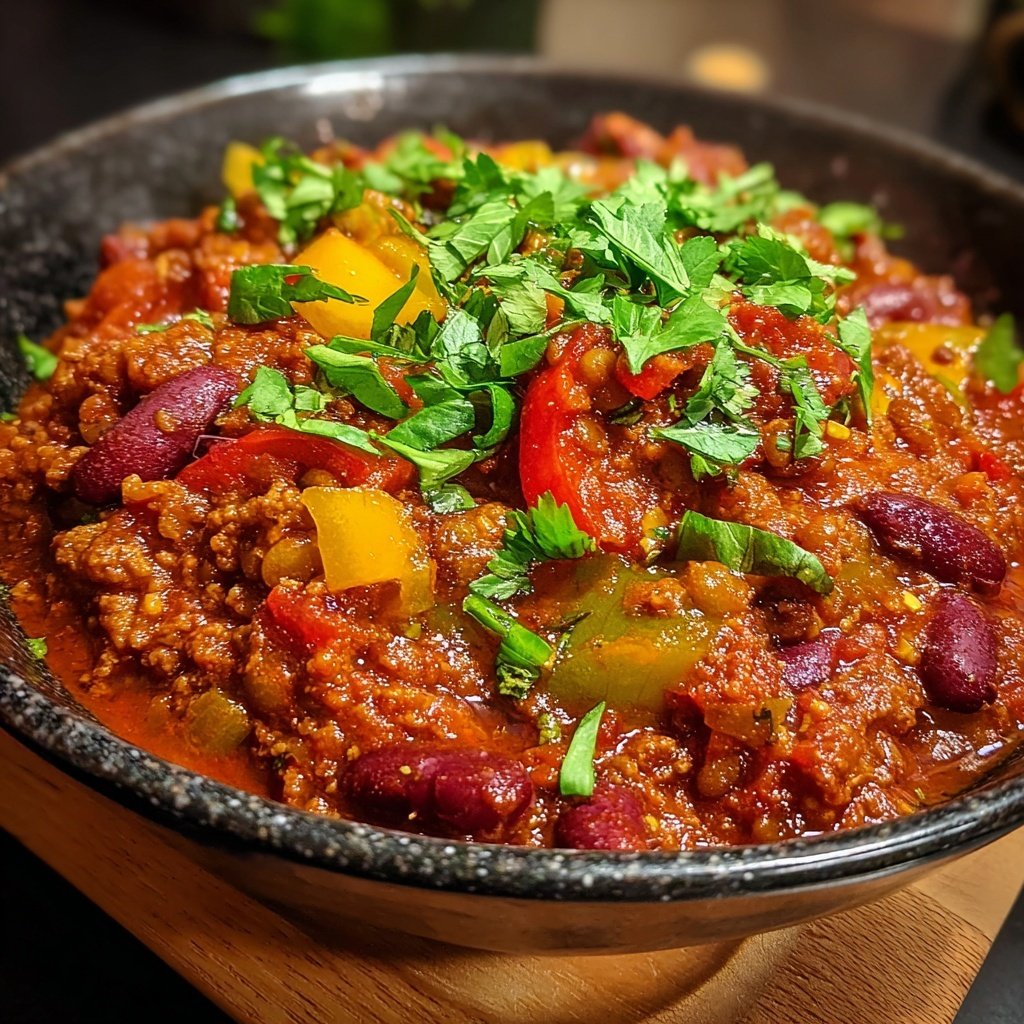 Chili sin Carne mit Linsen