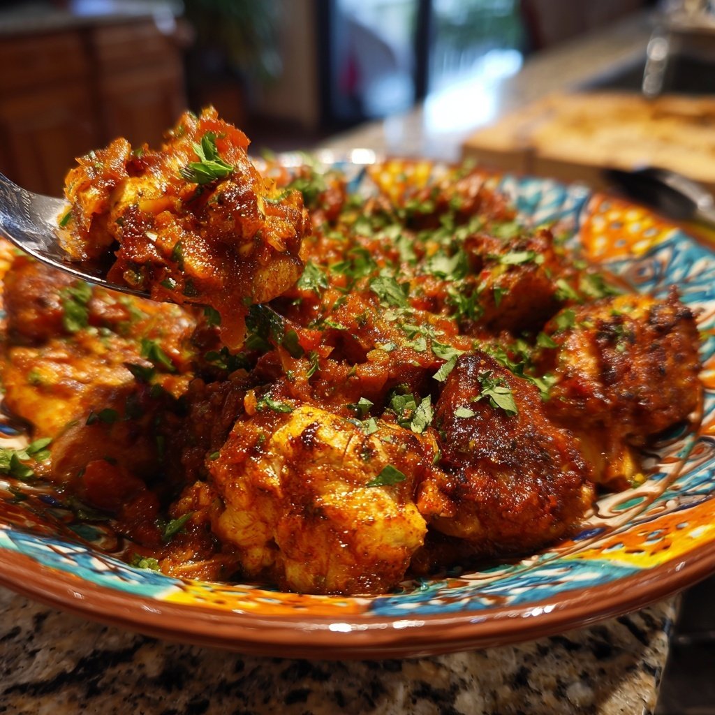 Internationale Küche Marokkanisches Hähnchen-Tagine