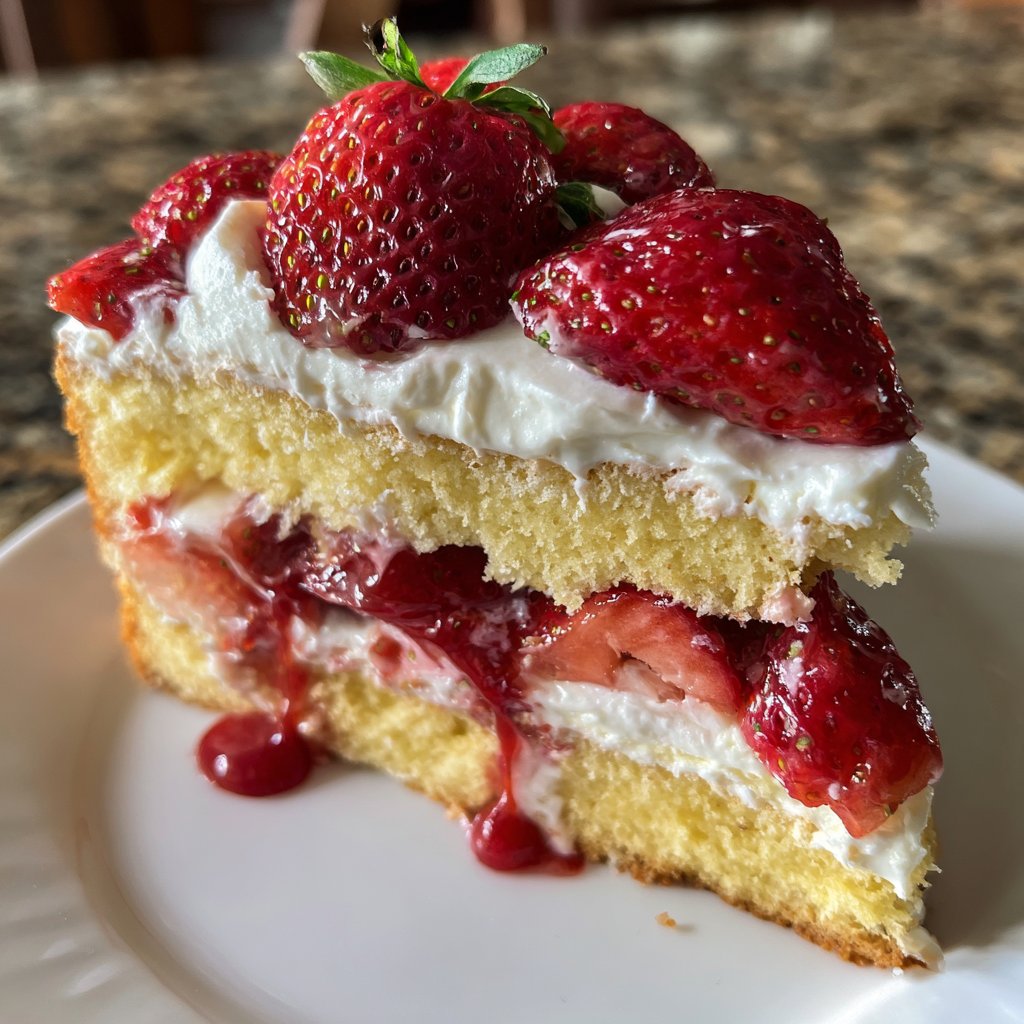 Saftiger Erdbeerkuchen Mit Vanillecreme